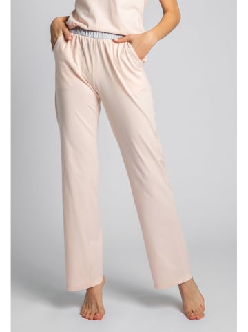 La Lupa Spodnie piżamowe w kolorze brzoskwiniowym