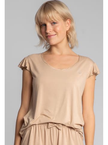 La Lupa Pyjama-Shirt in Beige