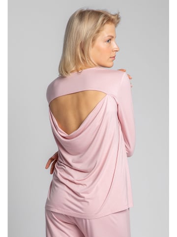 La Lupa Bluzka piżamowa w kolorze jasnoróżowym