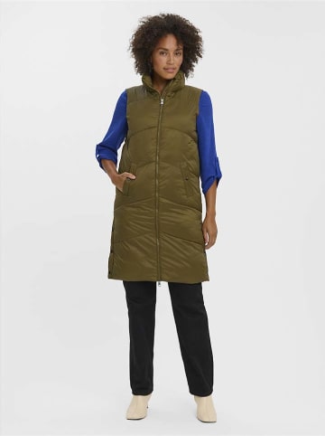 Vero Moda Kamizelka pikowana w kolorze khaki