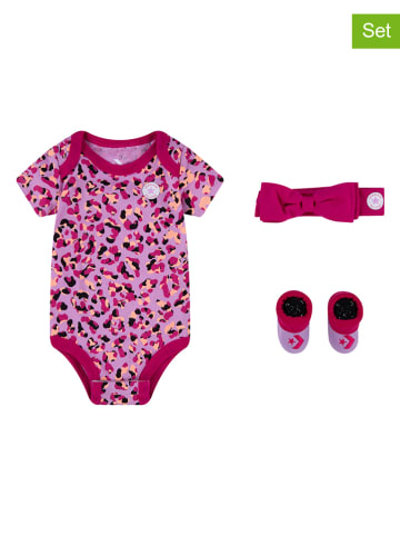 Converse 3tlg. Erstlingsset in Rosa