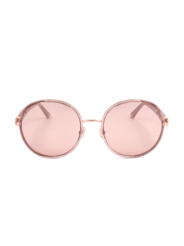Jimmy Choo Damskie okulary przeciwsłoneczne w kolorze różowozłoto-jasnoróżowym