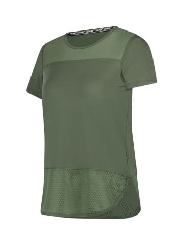 Hunkemöller T-shirt funkcyjny w kolorze oliwkowym