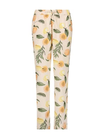 Hunkemöller Pyjama-Hose in Apricot/ Bunt