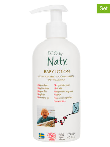 Naty 2er-Set: Baby-Pflegemilch, 2x 200 ml