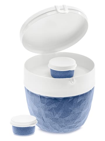 koziol Lunchbox "Bentobox L" in Blau - (B)14,2 x (H)13 x (T)13,5 cm