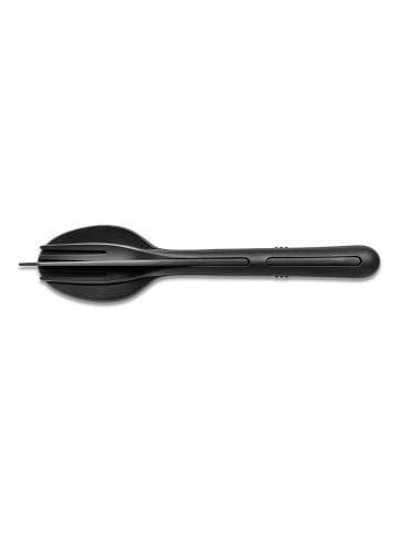 koziol 2er-Set: Besteckset "Klikk" in Schwarz - (L)22 cm
