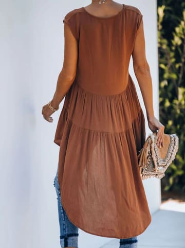 Milan Kiss Top in Hellbraun