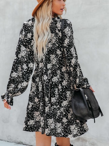 Milan Kiss Jurk zwart/crème