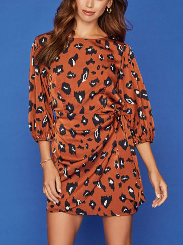 Milan Kiss Kleid in Rot/ Bunt