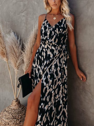 Milan Kiss Kleid in Schwarz/ Beige