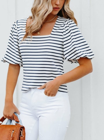 Milan Kiss Blouse crèmezwart