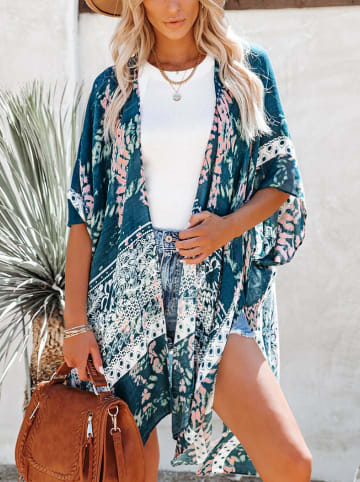 Milan Kiss Kimono w kolorze granatowo-białym