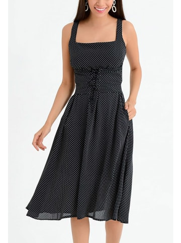 Milan Kiss Kleid in Schwarz/ Bunt