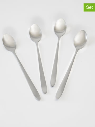 Steel-Function 4-delige set: roestvrijstalen yoghurtlepels - (L)20 cm
