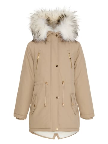 HULABALU Parka "Hunty" w kolorze beżowym