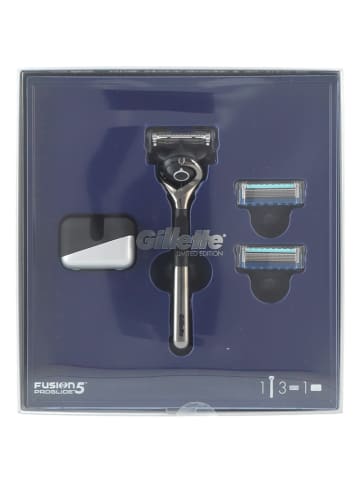 Gillette 5-częściowy zestaw "Fusion 5 Proglide" w kolorze srebrno-czarnym
