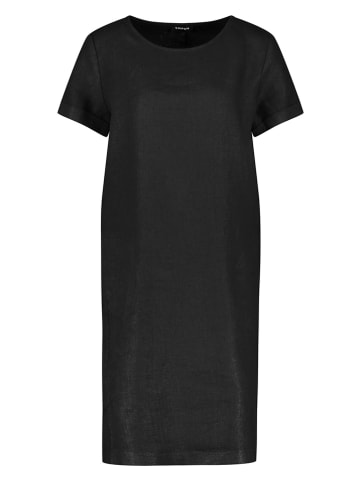TAIFUN Lniana sukienka w kolorze czarnym