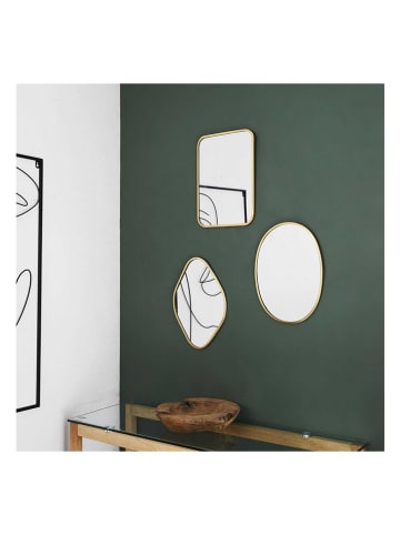 Rétro Chic 3-delige set: spiegels goudkleurig