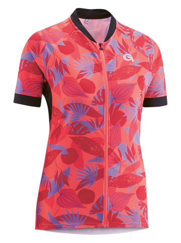Gonso Koszulka kolarska "Nadiza" w kolorze koralowo-czerwono-fioletowym