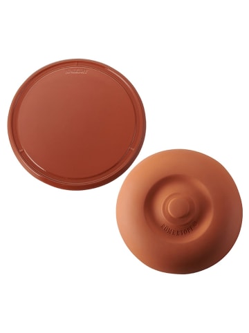 Römertopf Klima-Brotzeitplatte in Hellbraun - (H)15 x Ø 30 cm