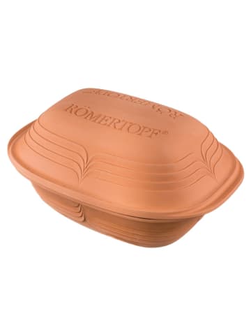 Römertopf Bräter "Modern Look" in Hellbraun - für 6 Personen