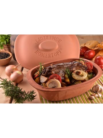 Römertopf Bräter "Trend" in Hellbraun - für 4 Personen