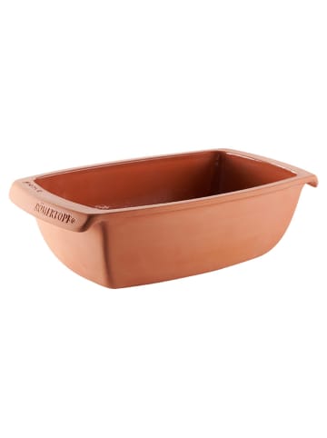Römertopf Kastenform-Backform in Hellbraun - (B)34 x (H)11 x (T)20,5 cm