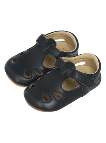 Lait et Miel Lammleder-Lauflernschuhe "Archie" in Schwarz