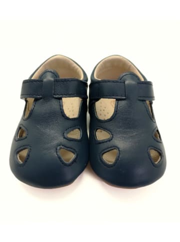 Lait et Miel Skórzane buty niemowlęce "Archie" w kolorze czarnym