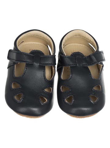 Lait et Miel Lammleder-Lauflernschuhe "Archie" in Schwarz