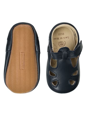 Lait et Miel Lammleder-Lauflernschuhe "Archie" in Schwarz