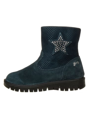 Primigi Leder-Boots in Dunkelblau