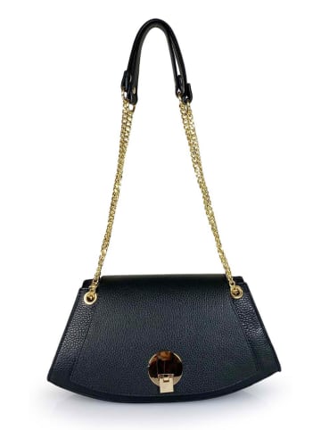Florence Bags Leren schoudertas "Mavis" zwart - (B)32 x (H)16 x (D)11 cm