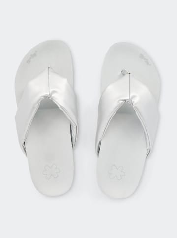 Flip Flop Flip Flops "Toe Fine" in Grau/ Silber