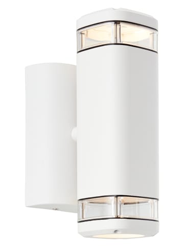 Brilliant Lampa ścienna zewnętrzna "Jandy" w kolorze białym - 13,5 x 21 x 7 cm