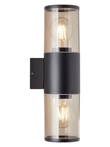 Brilliant Lampa ścienna zewnętrzna "Sergioro" w kolorze czarnym - 12,5 x 33 x 9 cm
