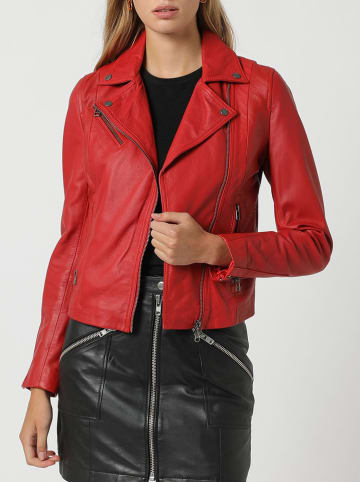 Isaco und Kawa Lederjacke in Rot