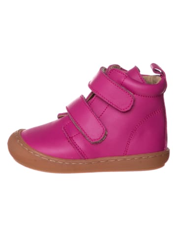 Kmins Skórzane sneakersy w kolorze różowym