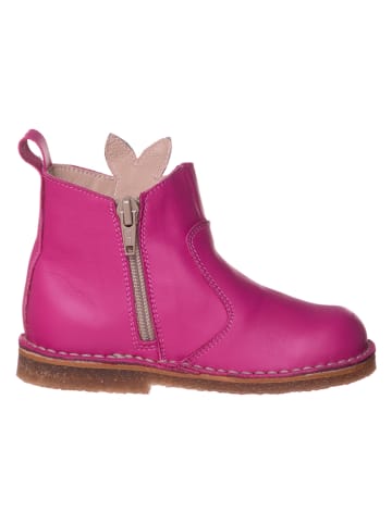 kmins Leder-Chelsea-Boots in Pink