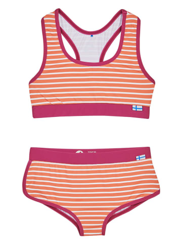finkid Bikini "Luoto" w kolorze pomarańczowo-bordowym