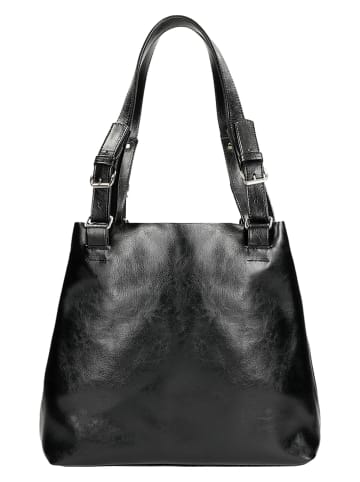 Wojas Skórzana torebka w kolorze czarnym - 34 x 31 x 15 cm