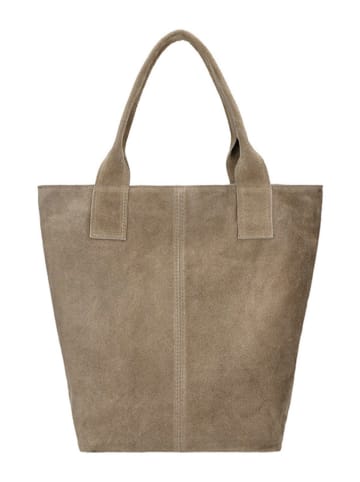 Wojas Leder-Henkeltasche in Taupe - (B)41 x (H)36 x (T)18 cm