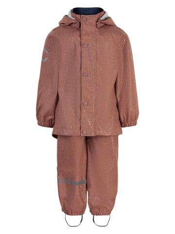 mikk-line 2-delige regenoutfit lichtroze