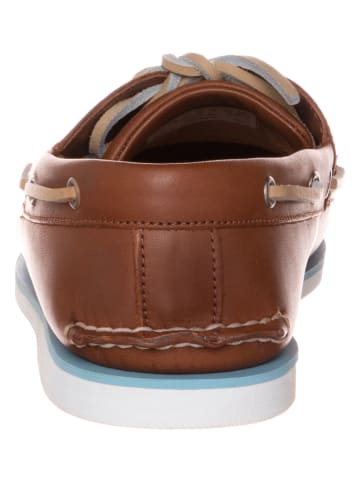 Timberland Leder-Mokassins "Classic Boat EK+ 2 Eye" in Hellbraun - Weite W