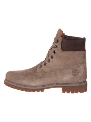 Timberland Leder-Boots "6 In Premium" in Beige - Weite W