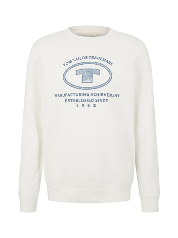 Tom Tailor Sweatshirt in Weiß