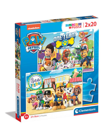 Clementoni 2x 20tlg. Puzzle "Paw Patrol" - ab 3 Jahren