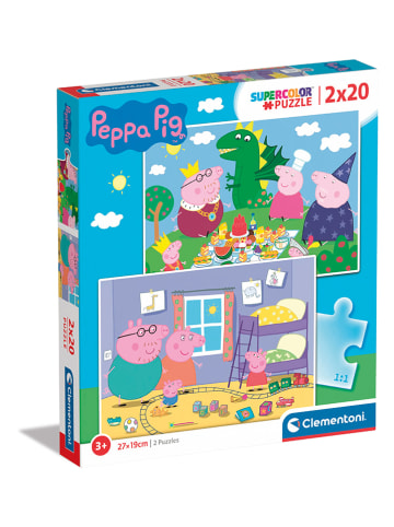 Clementoni 2x 20tlg. Puzzle "Peppa Pig" - ab 3 Jahren