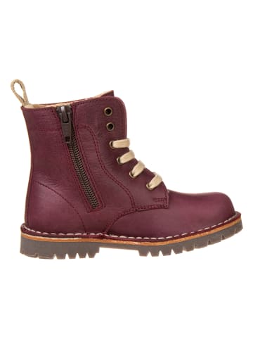 POM POM Leren winterboots bordeaux